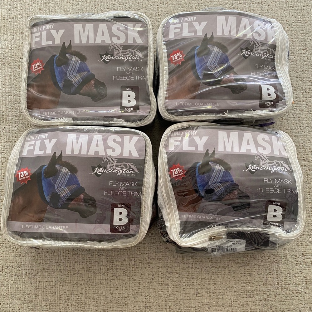 Kensington Fly Masks with Fleece Trim